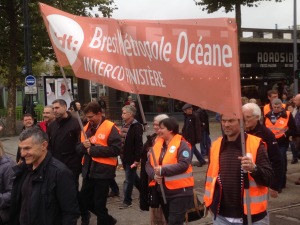 Manifestation à Brest